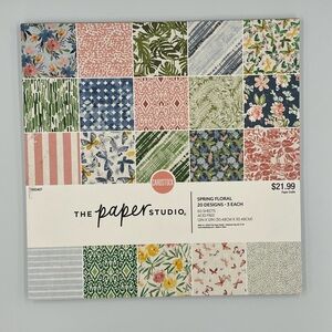 The Paper Studio - Spring Florals - Cardstock - 12”x12” - 51/60 sheets